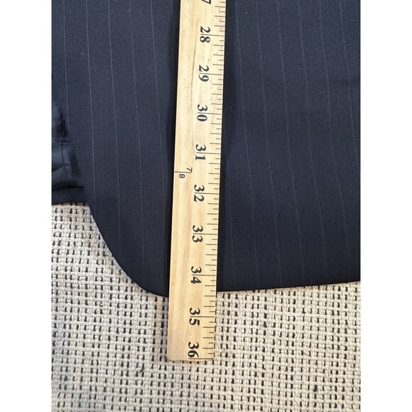 Polo University Club Ralph Lauren Mens 42L Blue Pinstripes Three Button Vintage - Picture 15 of 16
